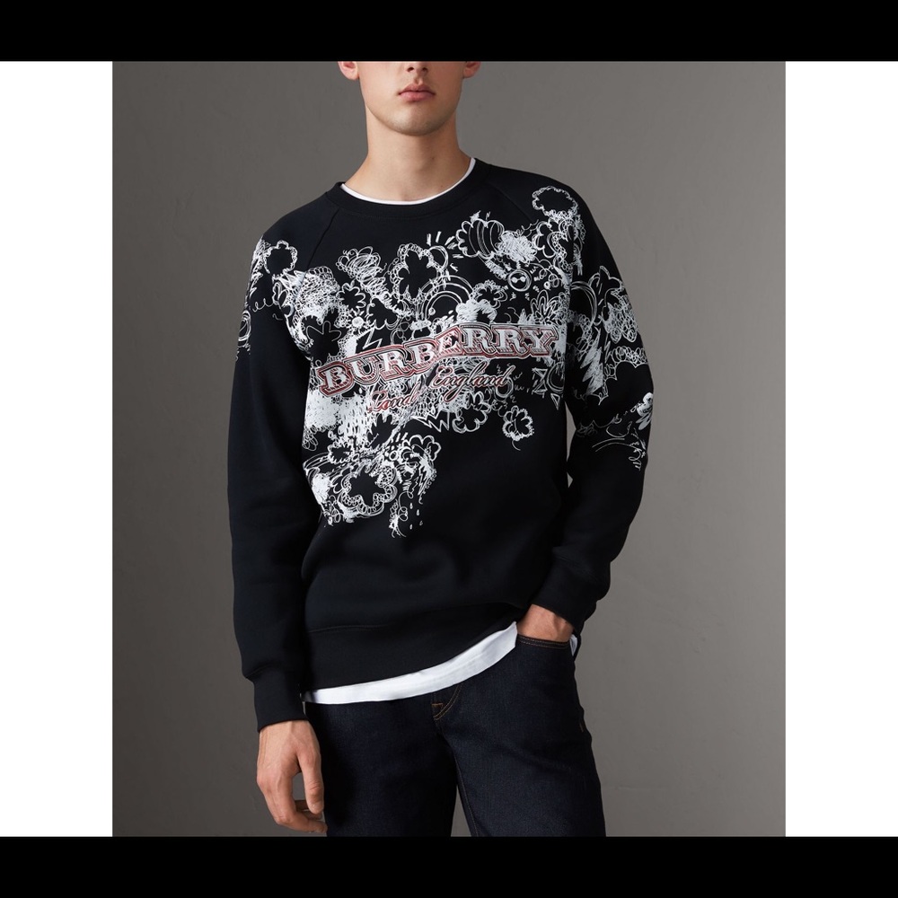 Burberry Logo Doodle Sweatshirt